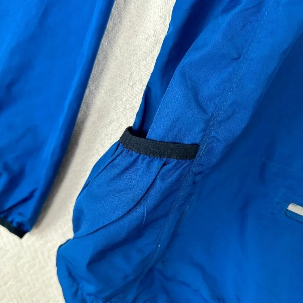 Merrell Windbreaker Jacket Mens Large Blue Zip Up Outdoors‎ Hiking Multi Pockets